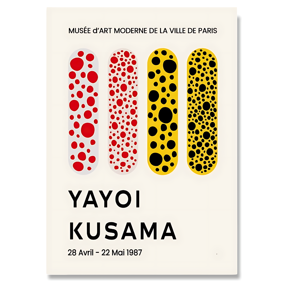 AVRIL TO MAI - Yayoi Kusama-inspirerede lærredtryk