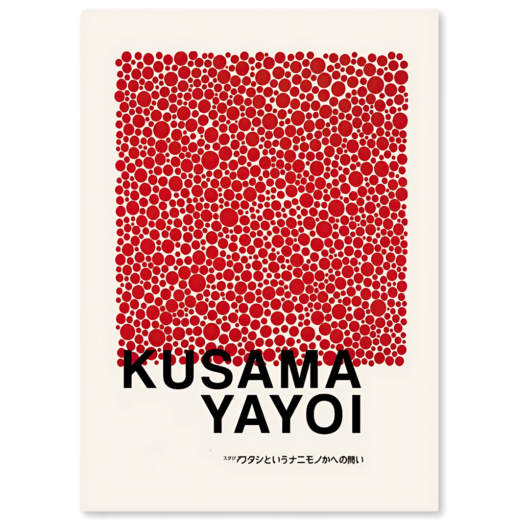 KÆRLIGHED - Yayoi Kusama-inspirerede lærredtryk