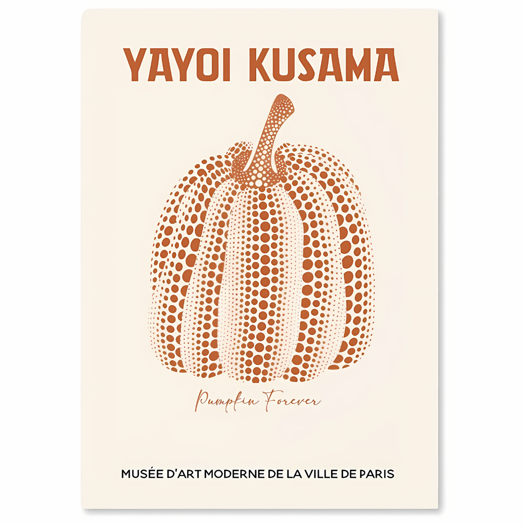 PUMPKIN - Yayoi Kusama-inspirerede lærredtryk