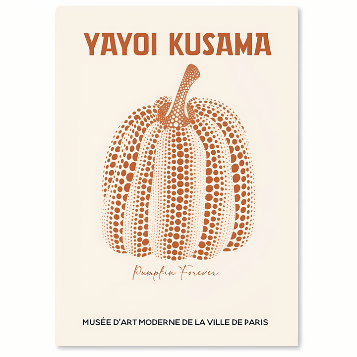 PUMPKIN - Yayoi Kusama-inspirerede lærredtryk