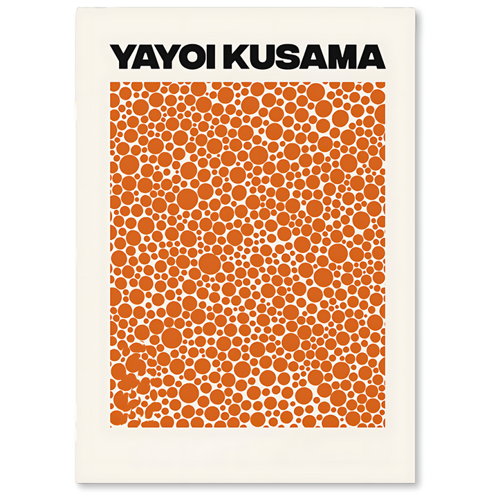 SUN - Yayoi Kusama-inspirerede lærredtryk
