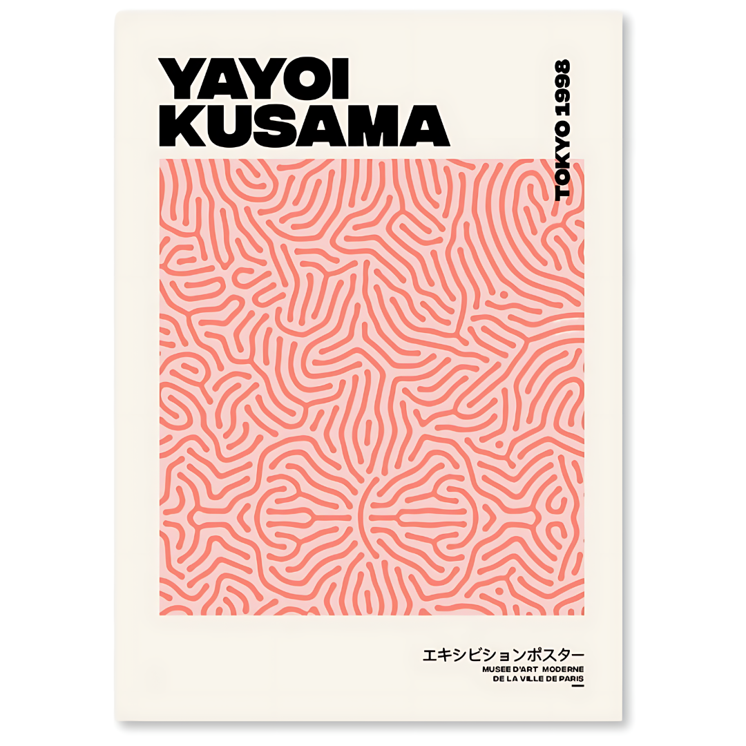 TOKYO 1998 - Yayoi Kusama-inspirerede lærredtryk