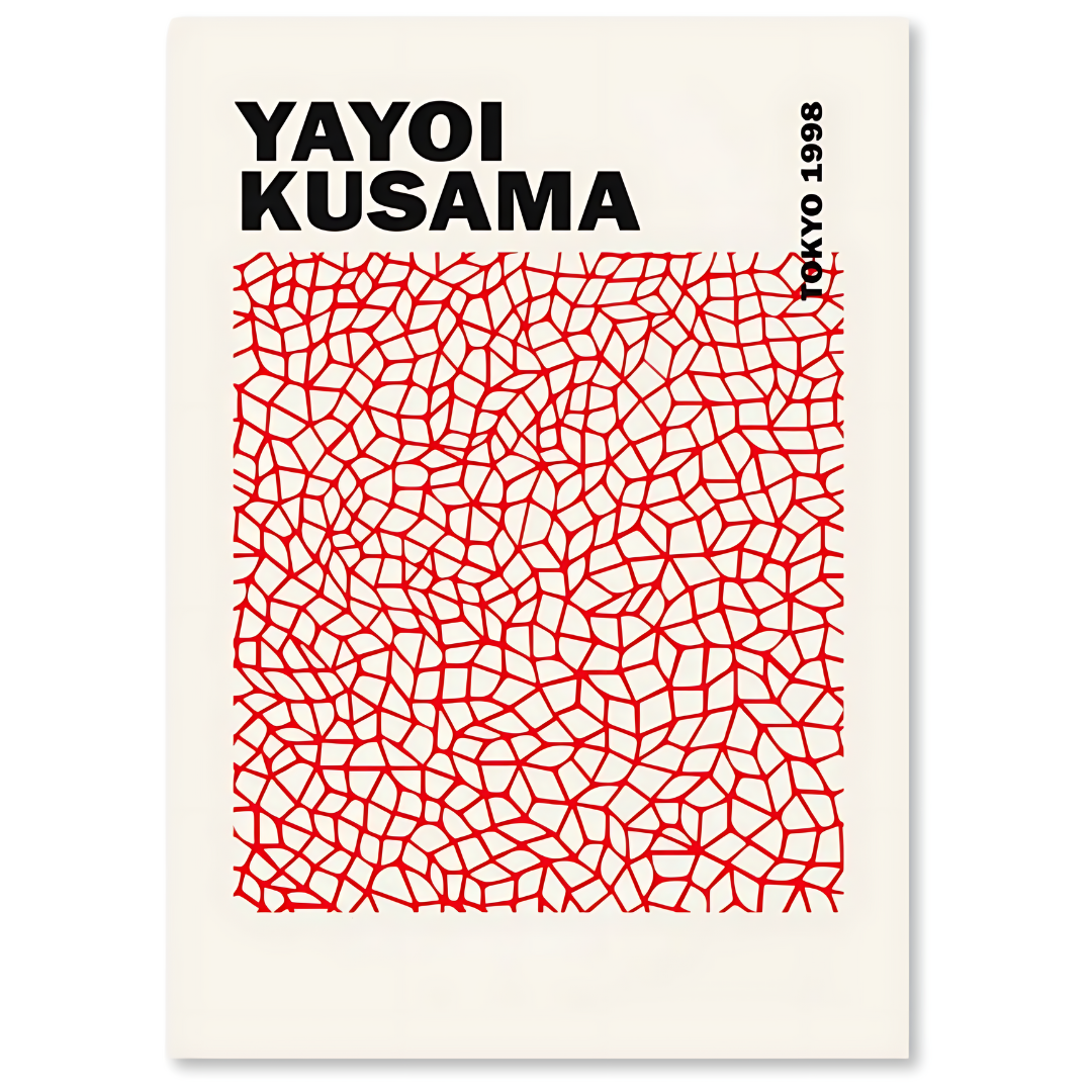 TOKYO 1998 Vision - Yayoi Kusama-inspirerede lærredstryk